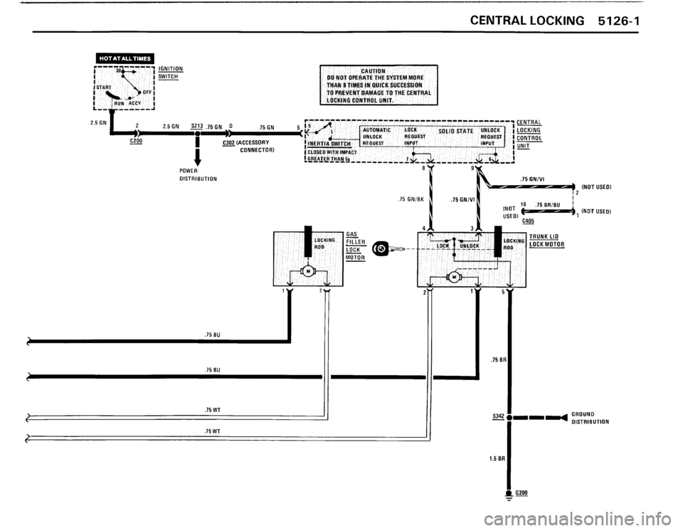 BMW M3 1990 E30 Electrical Troubleshooting Manual 