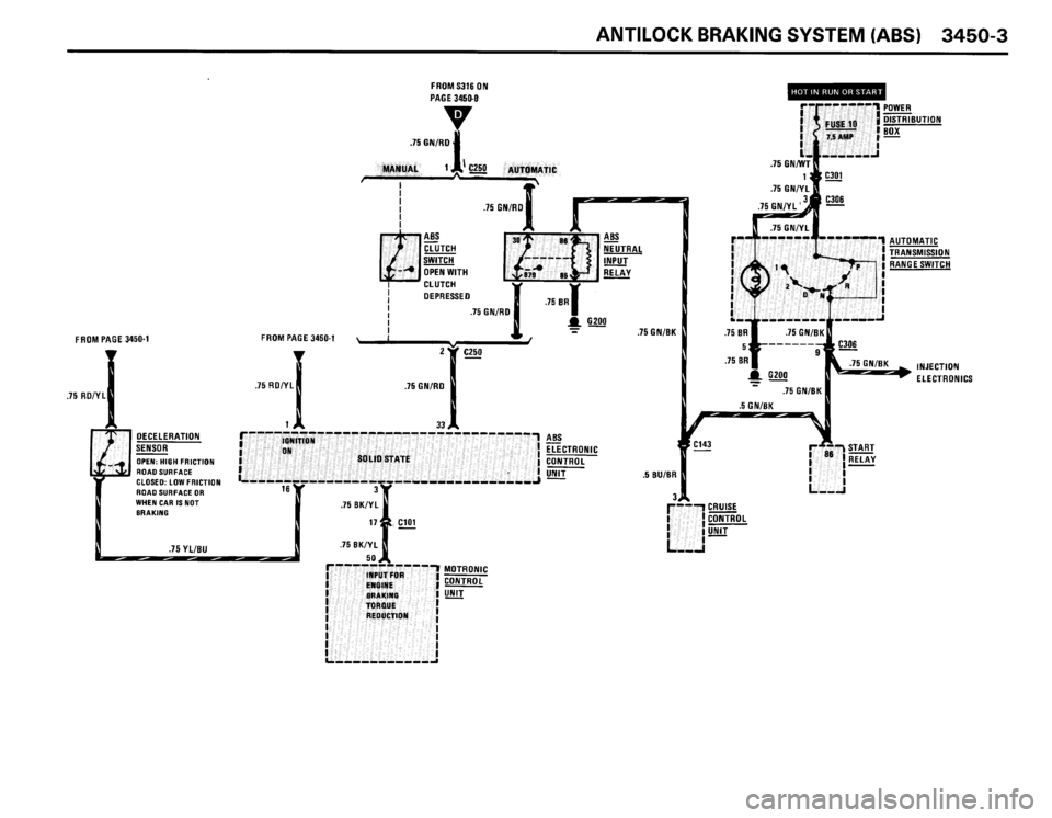 BMW 325i 1991 E30 Electrical Troubleshooting Manual 