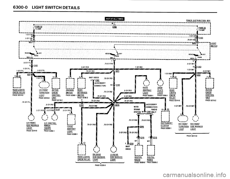 BMW 325i 1991 E30 Electrical Troubleshooting Manual 