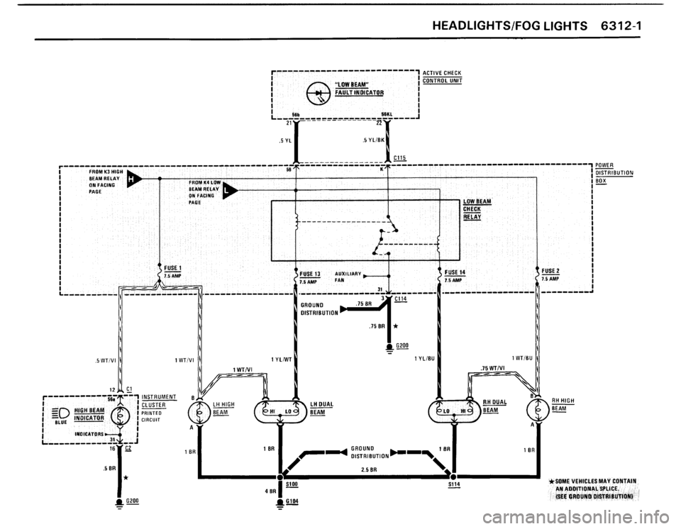 BMW 325i 1991 E30 Electrical Troubleshooting Manual 