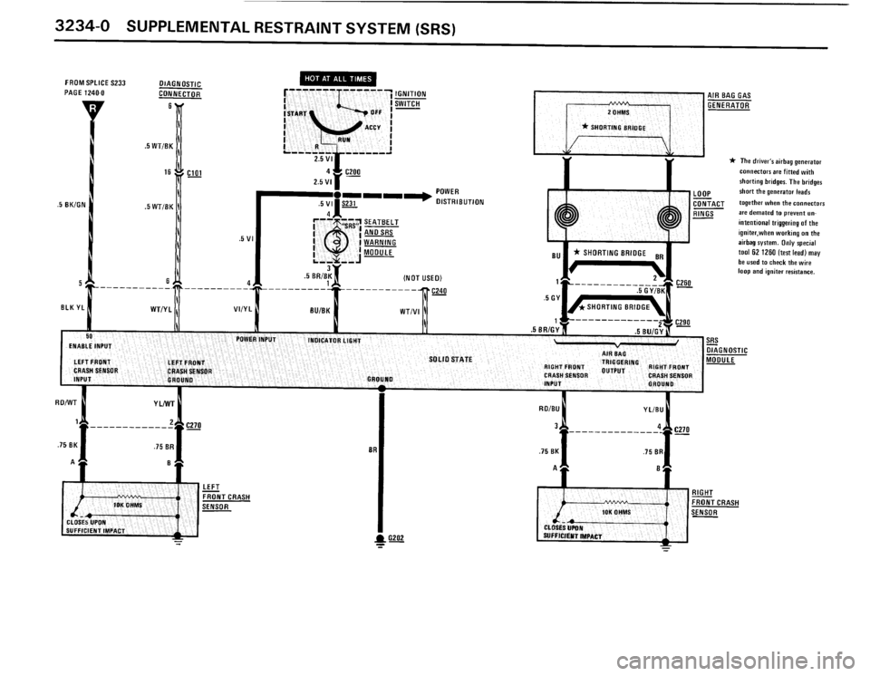 BMW 325i 1991 E30 Electrical Troubleshooting Manual 