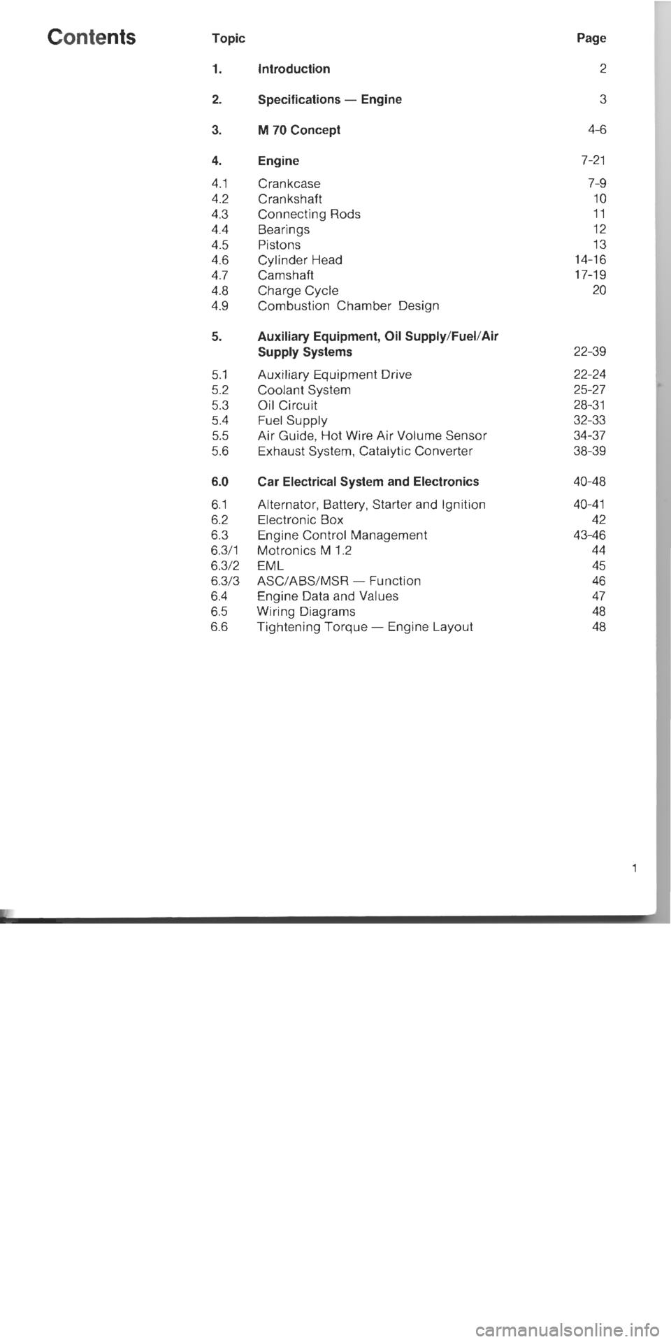 BMW 850i 1990 E31 M70 Engine Workshop Manual 