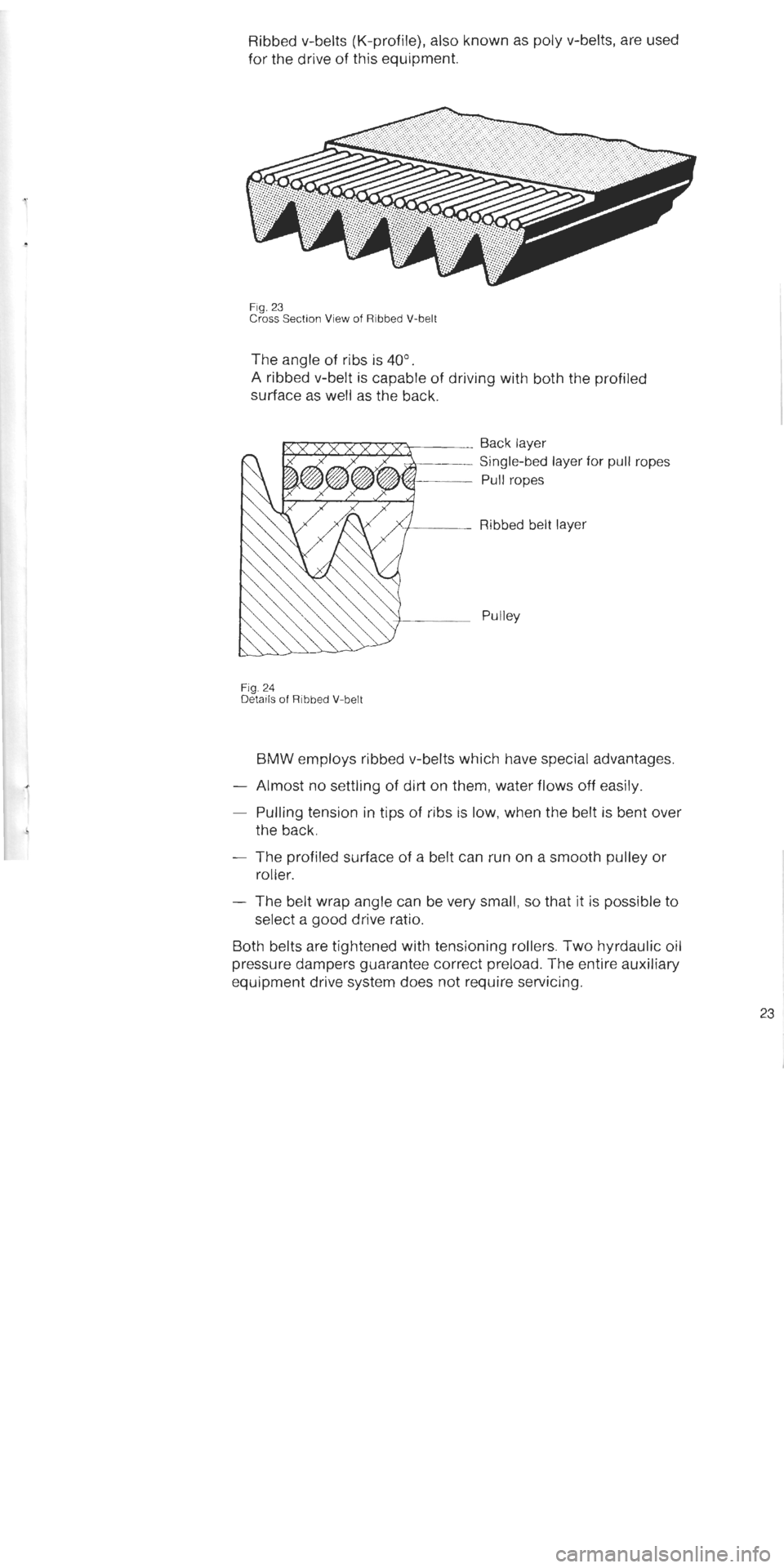 BMW 750i 1988 E32 M70 Engine Owners Manual 