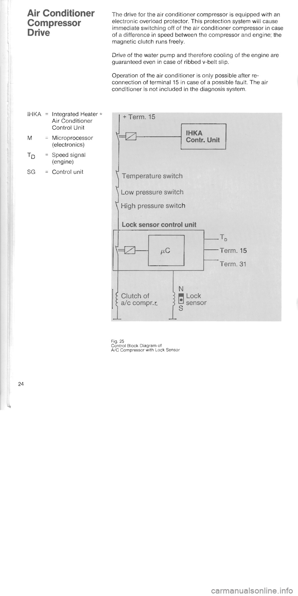 BMW 750i 1990 E32 M70 Engine Owners Manual 