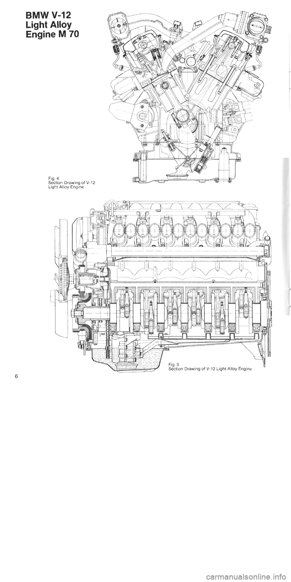 BMW 850i 1989 E31 M70 Engine Workshop Manual 