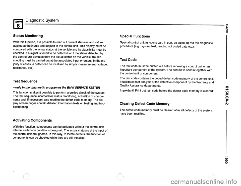 BMW 840ci 1990 E31 Electrical Troubleshooting Manual 