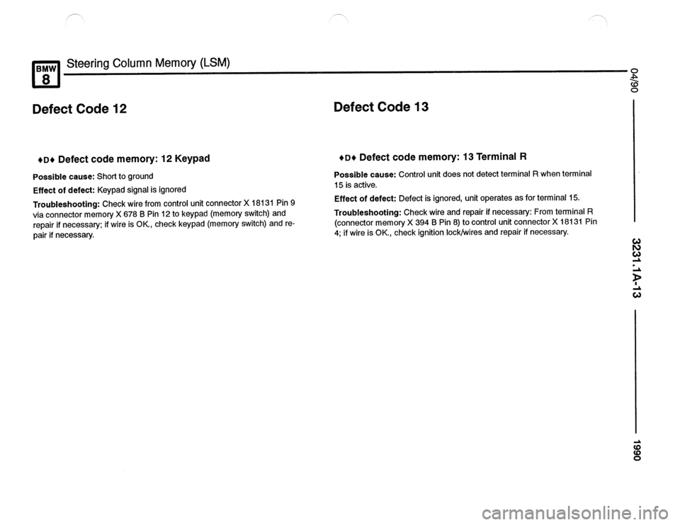 BMW 840ci 1990 E31 Electrical Troubleshooting Manual BMW 840ci 1990 E31 Electrical Troubleshooting Manual
