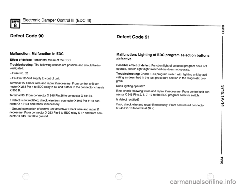 BMW 840ci 1990 E31 Electrical Troubleshooting Manual BMW 840ci 1990 E31 Electrical Troubleshooting Manual