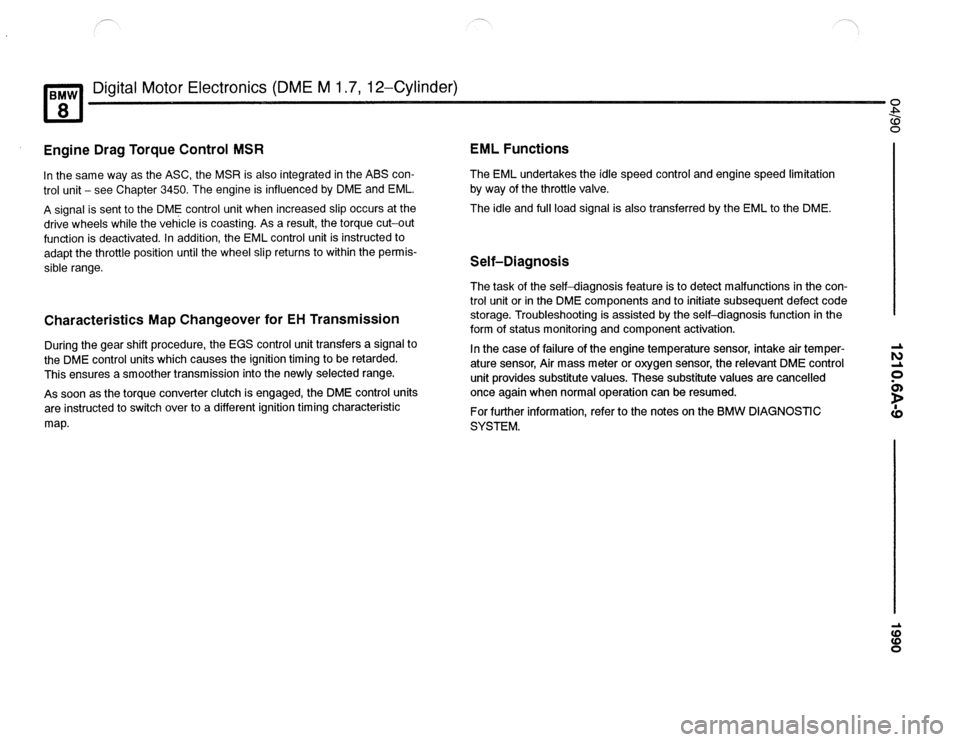 BMW 850csi 1990 E31 Electrical Troubleshooting Manual 