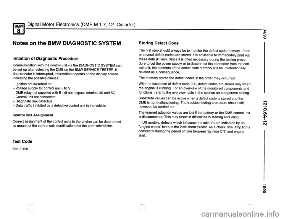 BMW 850csi 1990 E31 Electrical Troubleshooting Manual 