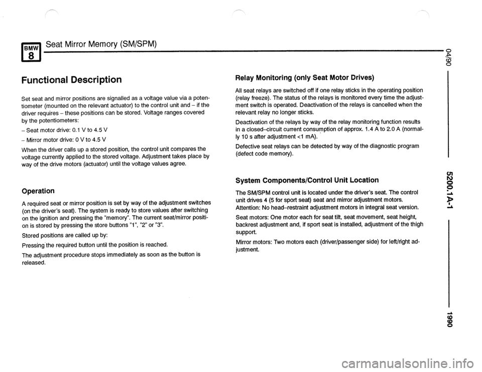 BMW 840ci 1990 E31 Electrical Troubleshooting Manual BMW 840ci 1990 E31 Electrical Troubleshooting Manual