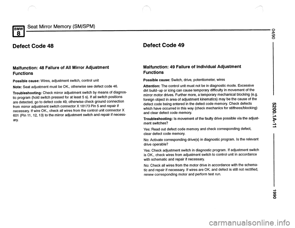 BMW 840ci 1990 E31 Electrical Troubleshooting Manual BMW 840ci 1990 E31 Electrical Troubleshooting Manual