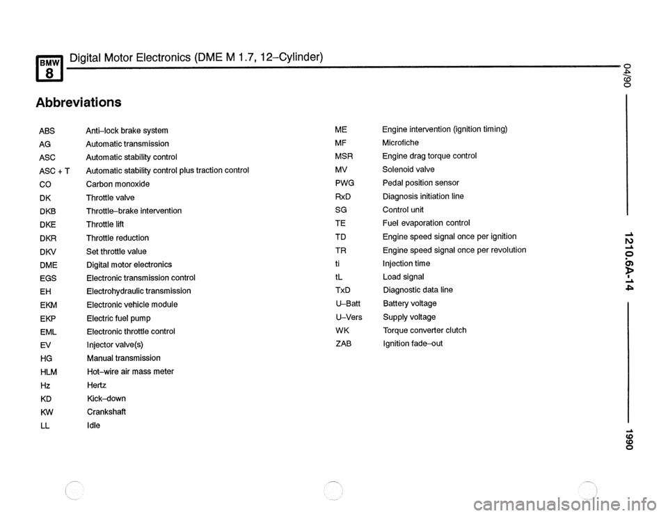 BMW 840ci 1990 E31 Electrical Troubleshooting Manual 