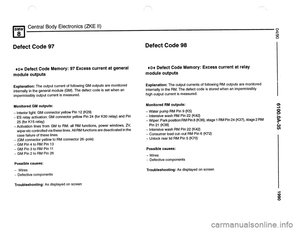 BMW 850ci 1990 E31 Electrical Troubleshooting Manual BMW 850ci 1990 E31 Electrical Troubleshooting Manual