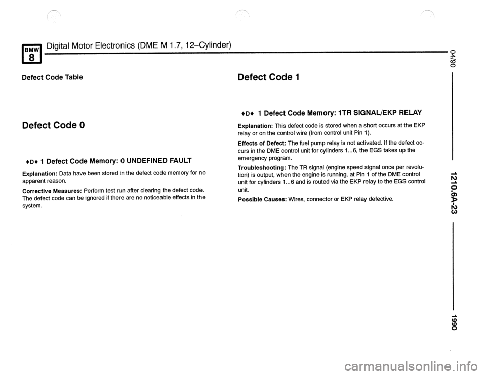 BMW 840ci 1990 E31 Electrical Troubleshooting Manual 