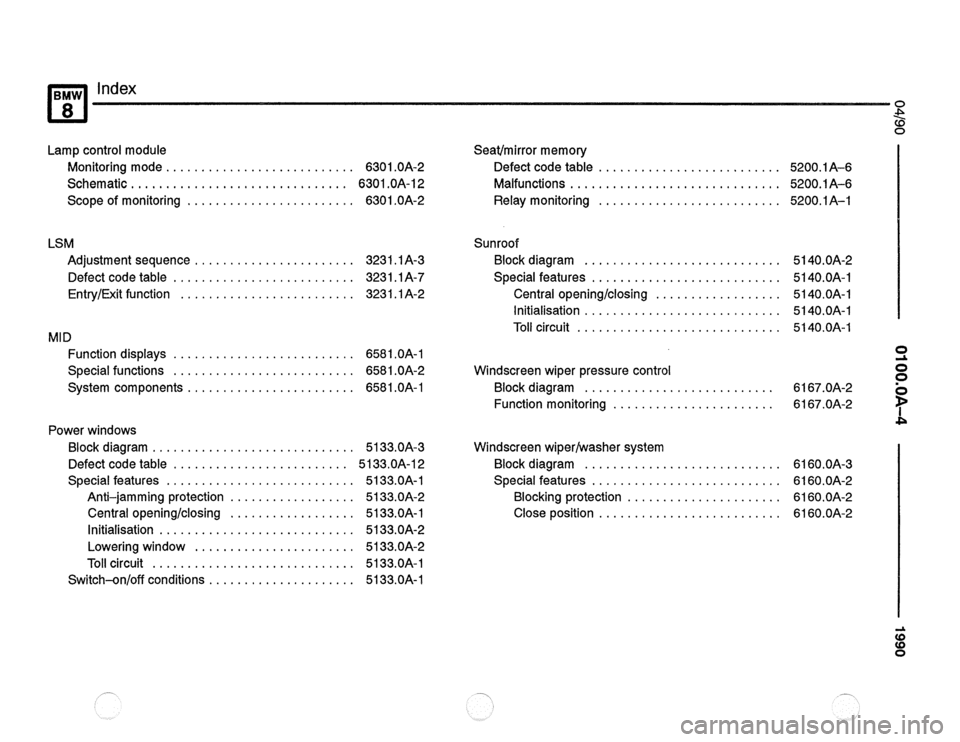 BMW 850ci 1990 E31 Electrical Troubleshooting Manual 