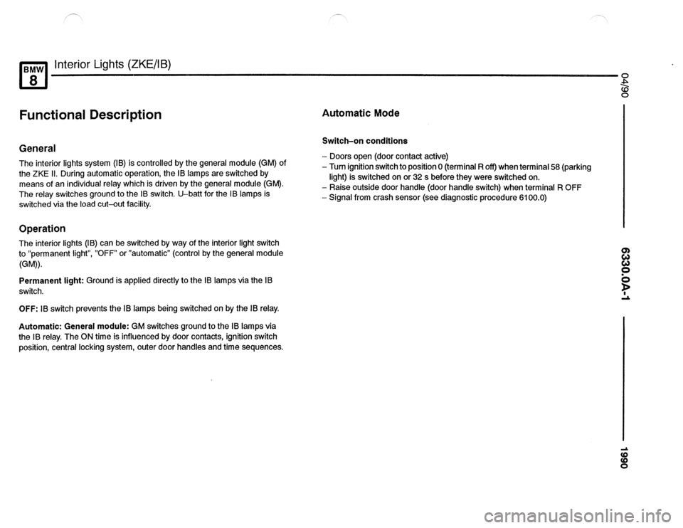 BMW 840ci 1990 E31 Electrical Troubleshooting Manual BMW 840ci 1990 E31 Electrical Troubleshooting Manual
