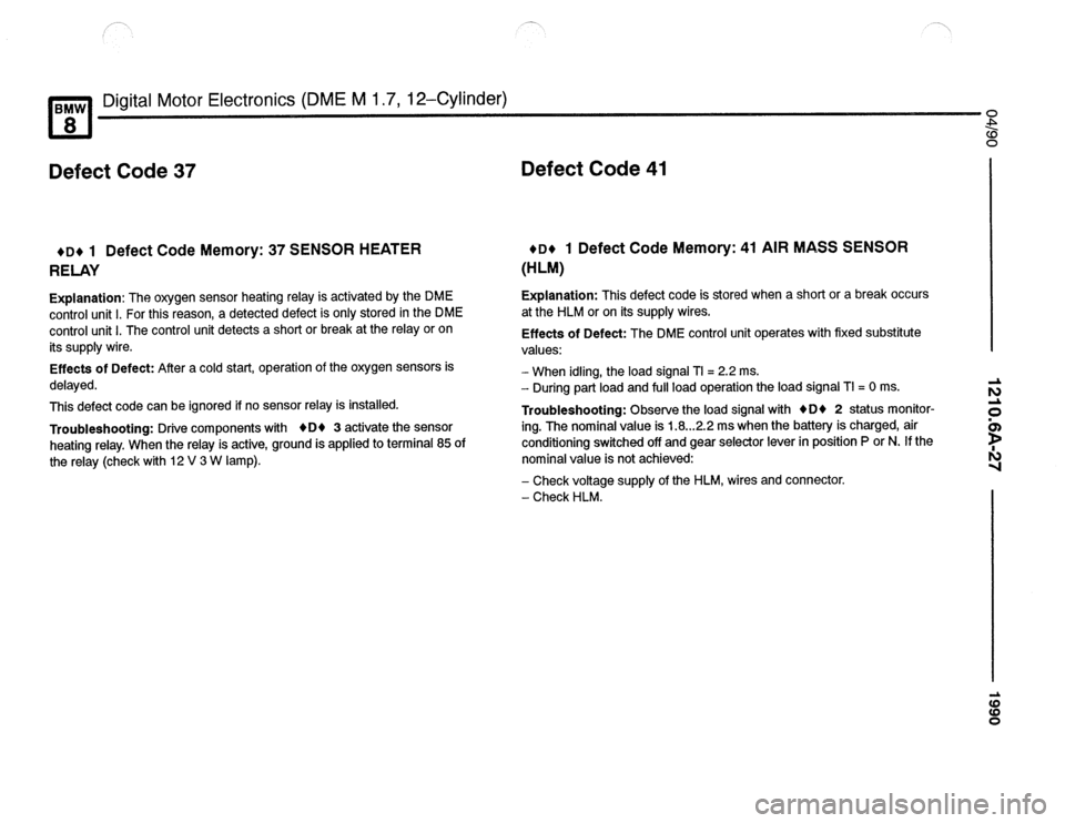 BMW 840ci 1990 E31 Electrical Troubleshooting Manual 