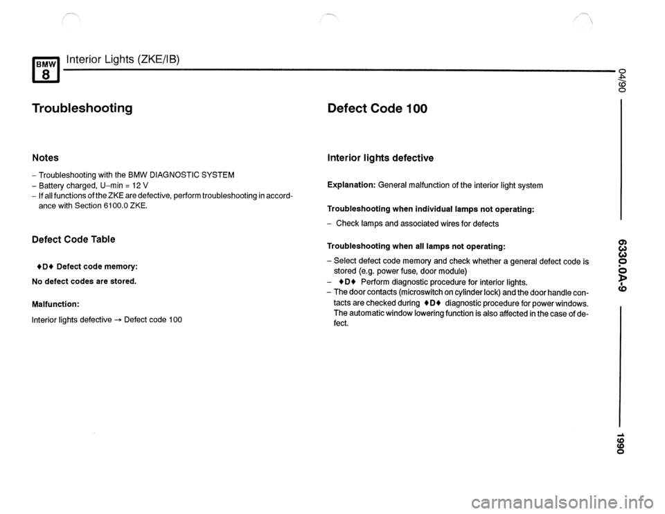 BMW 840ci 1990 E31 Electrical Troubleshooting Manual BMW 840ci 1990 E31 Electrical Troubleshooting Manual
