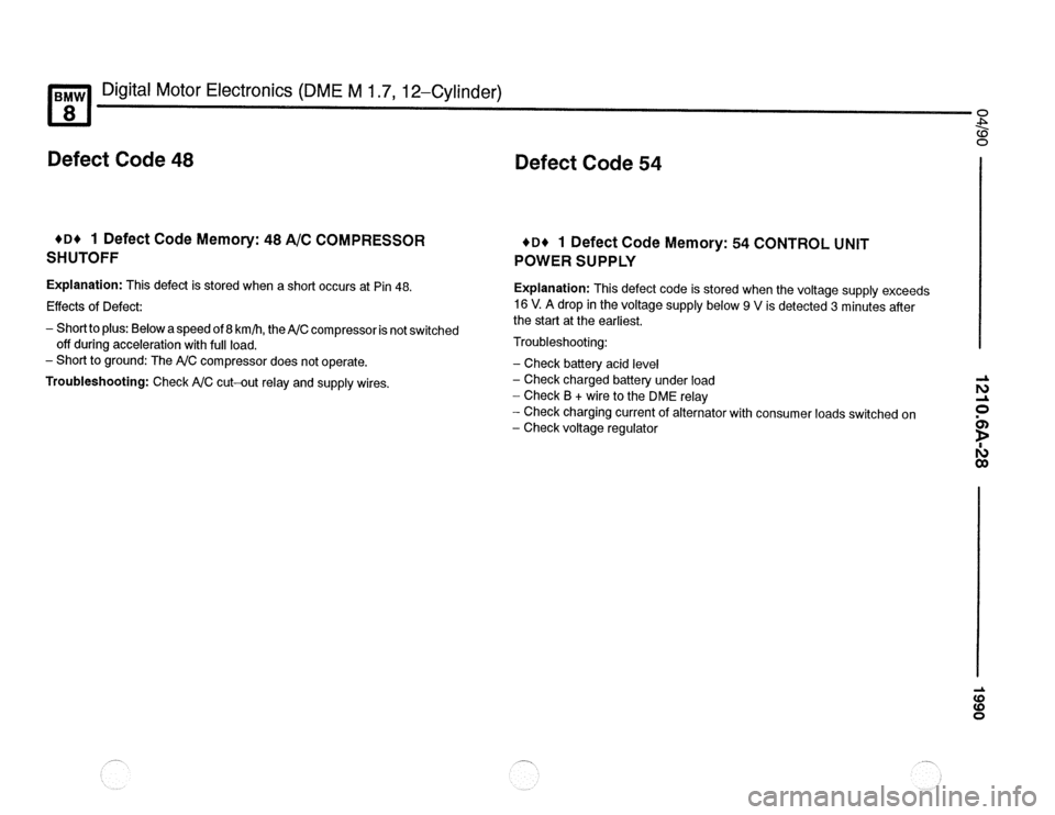 BMW 840ci 1990 E31 Electrical Troubleshooting Manual 