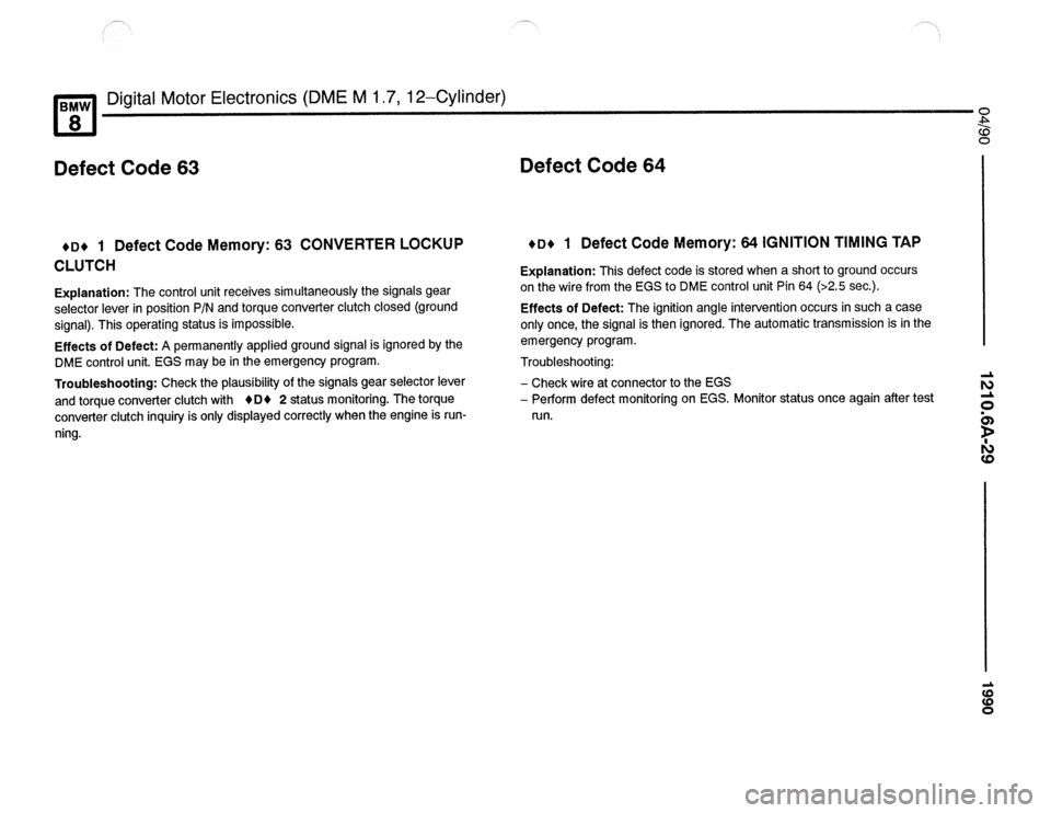 BMW 840ci 1990 E31 Electrical Troubleshooting Manual 