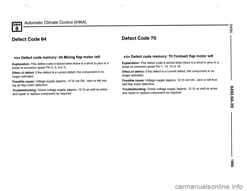 BMW 850ci 1990 E31 Electrical Troubleshooting Manual BMW 850ci 1990 E31 Electrical Troubleshooting Manual