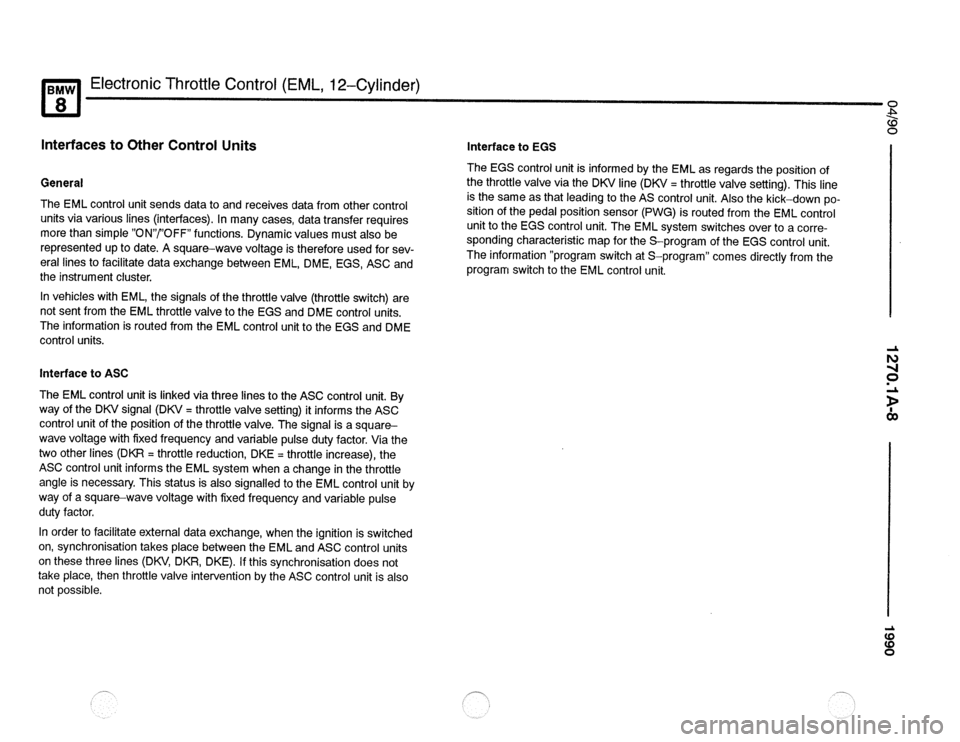BMW 840ci 1990 E31 Electrical Troubleshooting Manual 