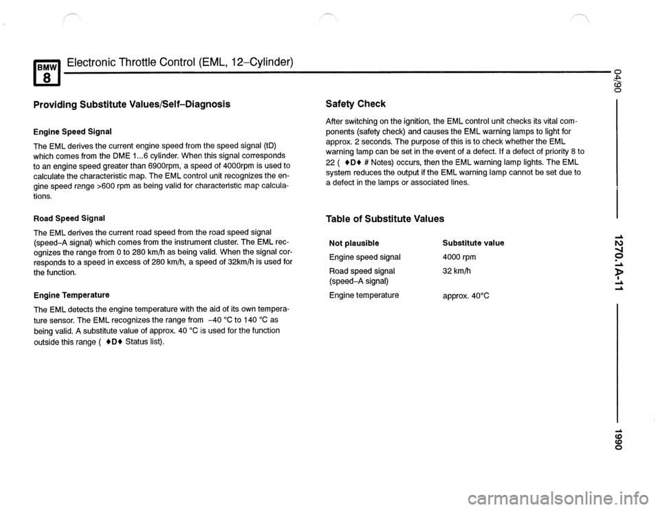BMW 840ci 1990 E31 Electrical Troubleshooting Manual 