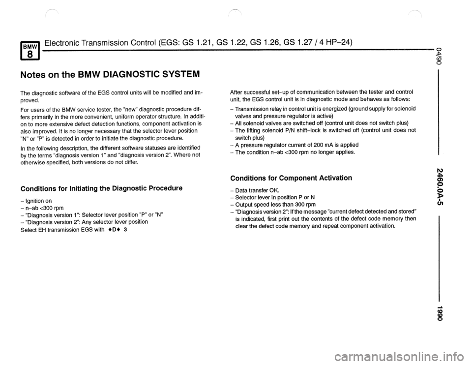 BMW 840ci 1990 E31 Electrical Troubleshooting Manual 