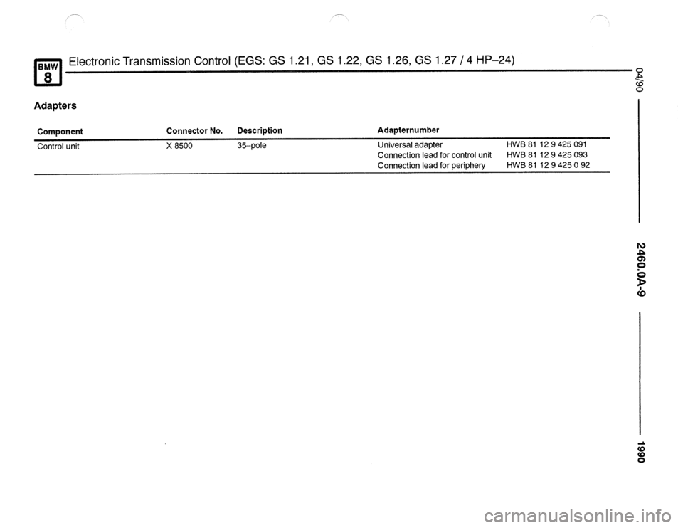 BMW 840ci 1990 E31 Electrical Troubleshooting Manual 