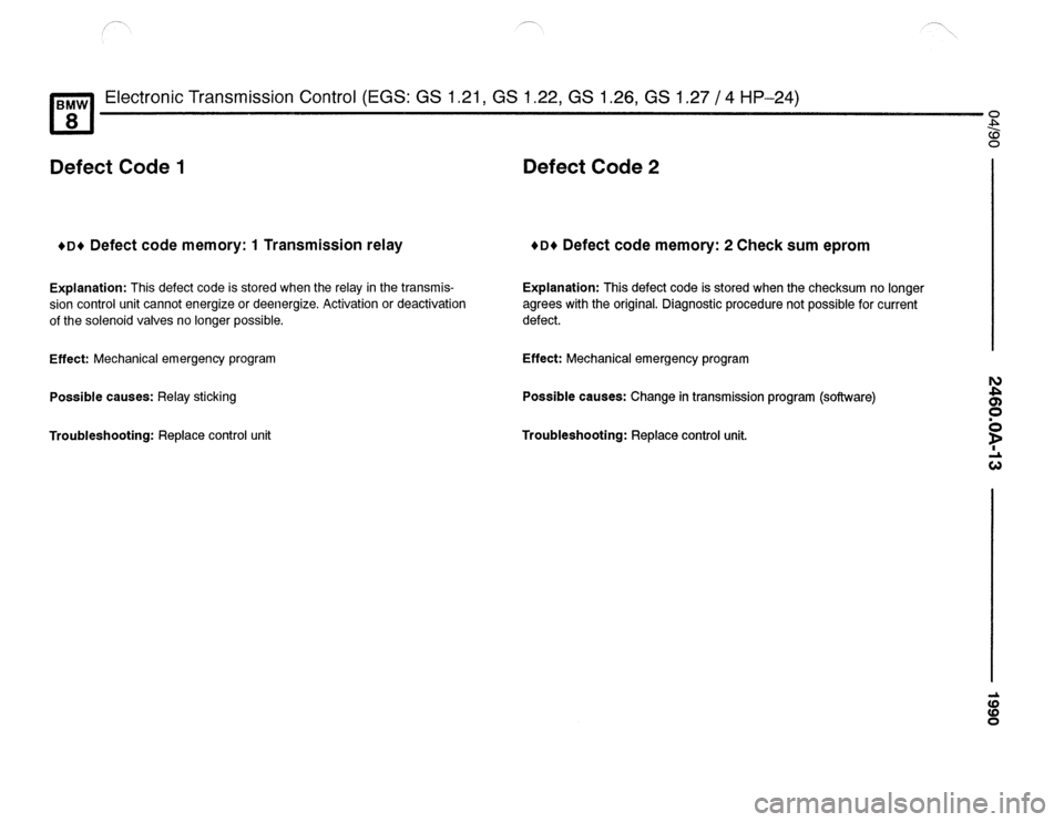 BMW 840ci 1990 E31 Electrical Troubleshooting Manual 