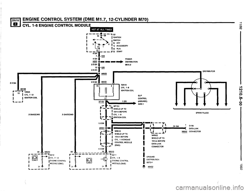 BMW 850i 1992 E31 Electrical Troubleshooting Manual 