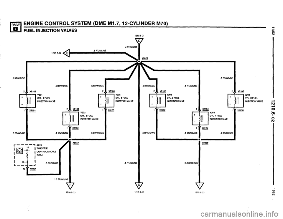 BMW 850i 1992 E31 Electrical Troubleshooting Manual 