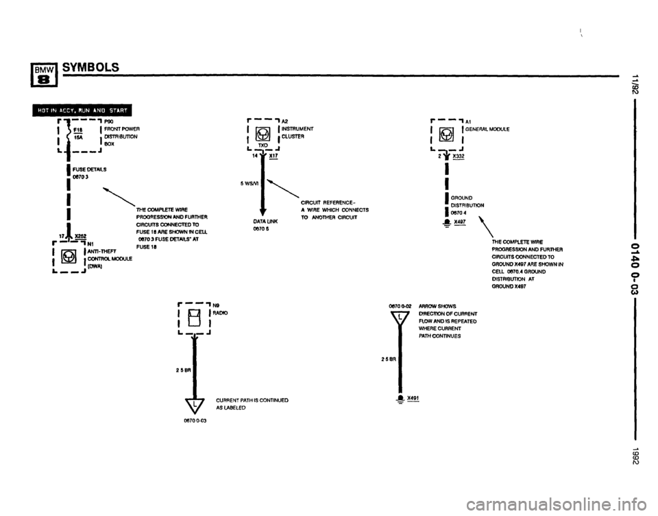 BMW 850i 1992 E31 Electrical Troubleshooting Manual 