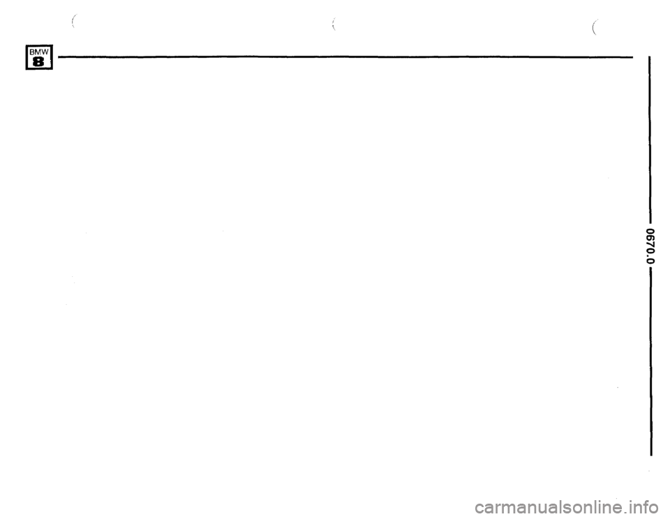 BMW 850i 1992 E31 Electrical Troubleshooting Manual 