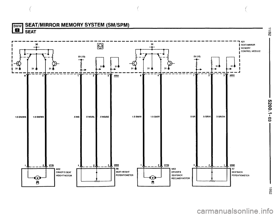 BMW 850i 1992 E31 Electrical Troubleshooting Manual BMW 850i 1992 E31 Electrical Troubleshooting Manual
