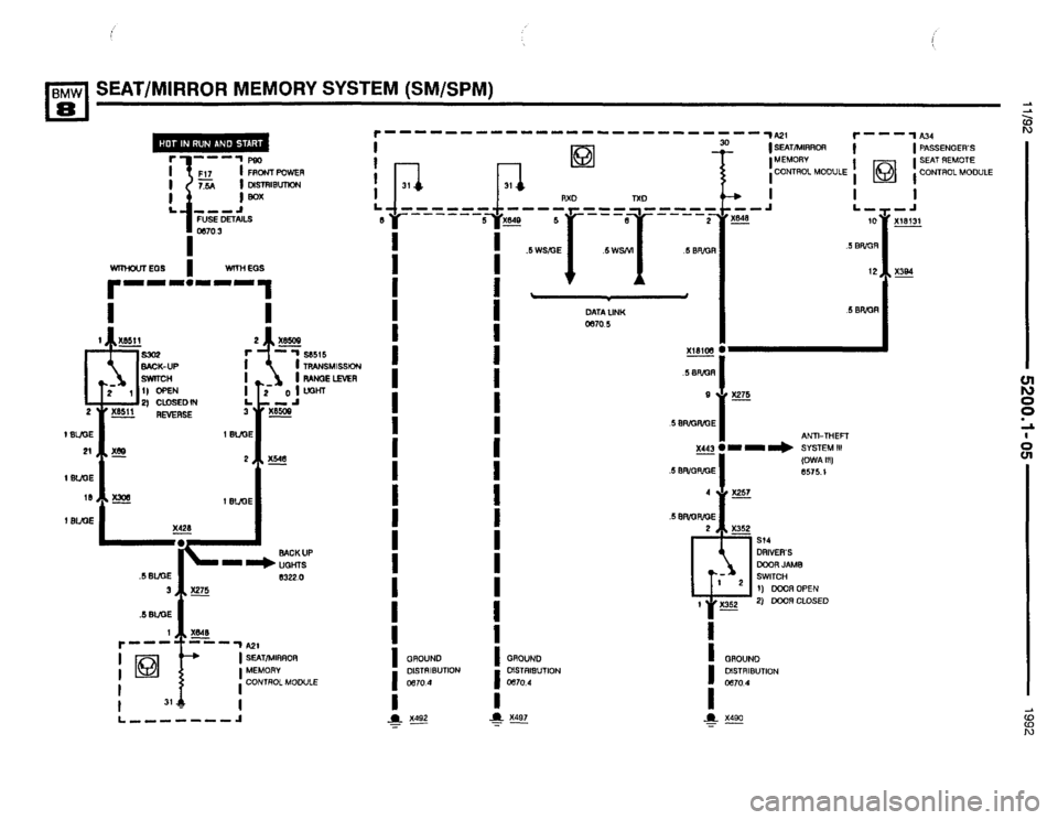 BMW 850i 1992 E31 Electrical Troubleshooting Manual BMW 850i 1992 E31 Electrical Troubleshooting Manual