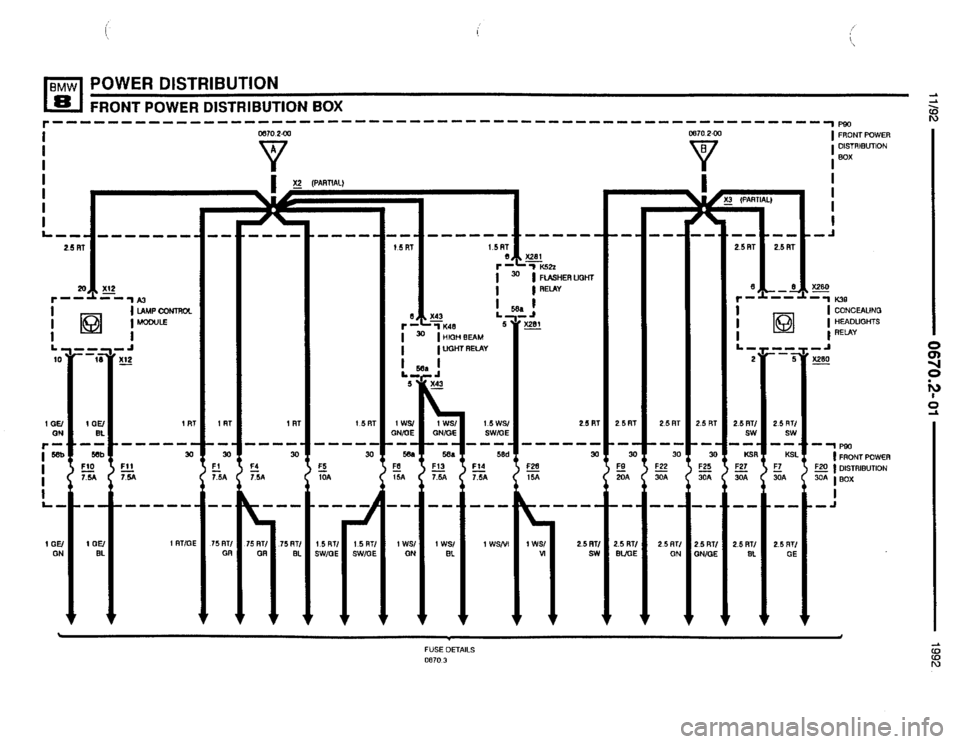 BMW 850i 1992 E31 Electrical Troubleshooting Manual 