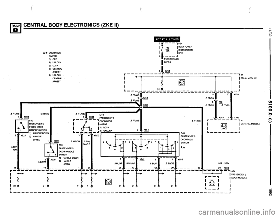 BMW 850i 1992 E31 Electrical Troubleshooting Manual BMW 850i 1992 E31 Electrical Troubleshooting Manual