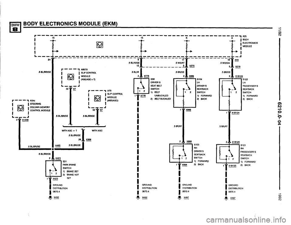 BMW 850i 1992 E31 Electrical Troubleshooting Manual BMW 850i 1992 E31 Electrical Troubleshooting Manual