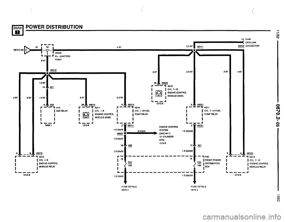 BMW 850i 1992 E31 Electrical Troubleshooting Manual 