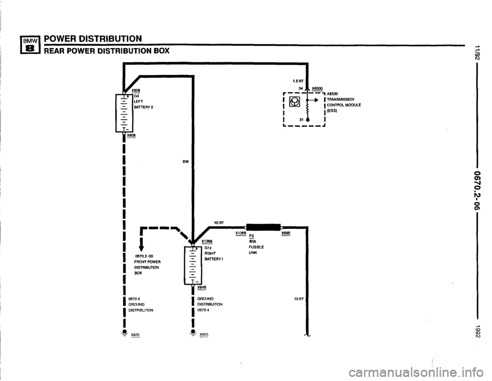 BMW 850i 1992 E31 Electrical Troubleshooting Manual 