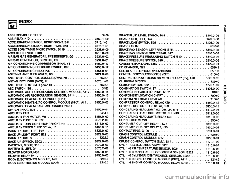 BMW 850i 1992 E31 Electrical Troubleshooting Manual 