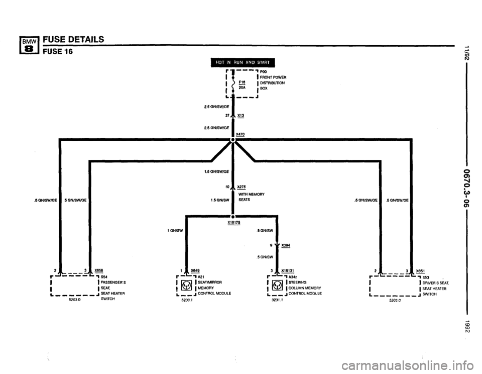 BMW 850i 1992 E31 Electrical Troubleshooting Manual 