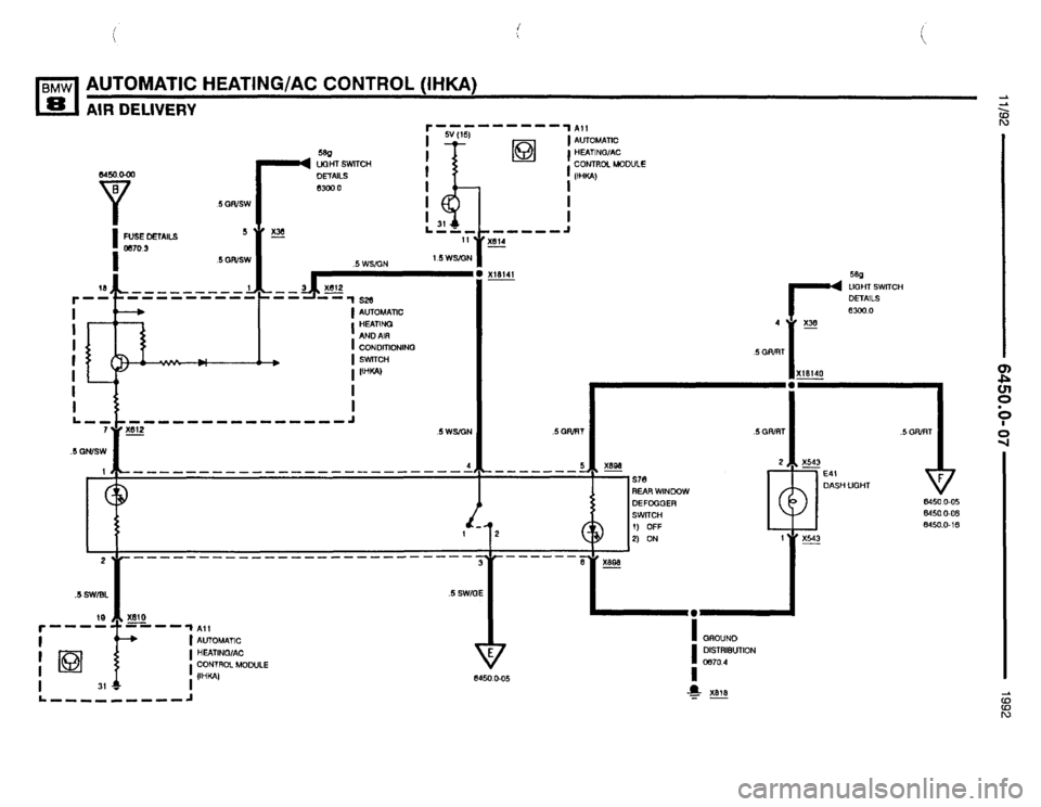 BMW 850i 1992 E31 Electrical Troubleshooting Manual BMW 850i 1992 E31 Electrical Troubleshooting Manual