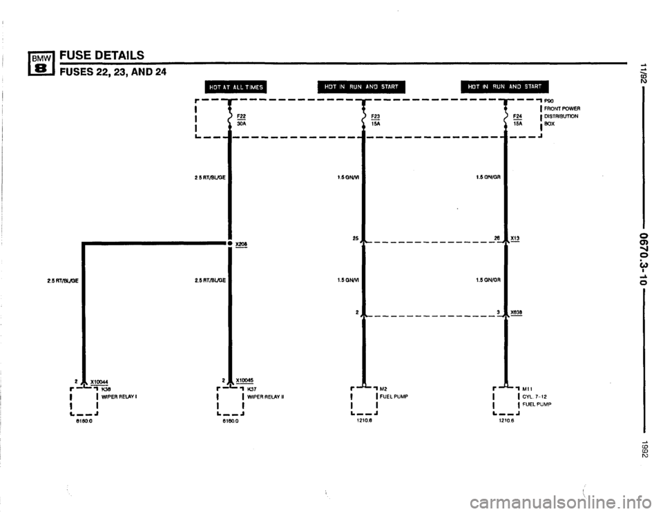 BMW 850i 1992 E31 Electrical Troubleshooting Manual 