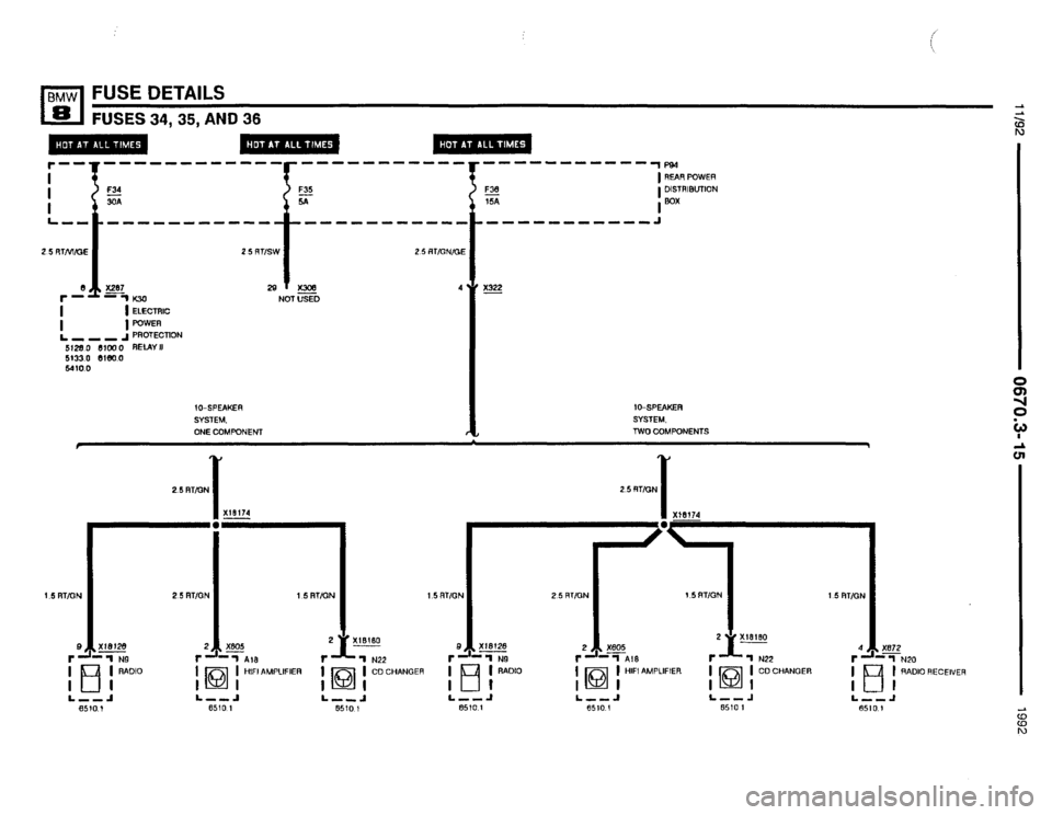 BMW 850i 1992 E31 Electrical Troubleshooting Manual 