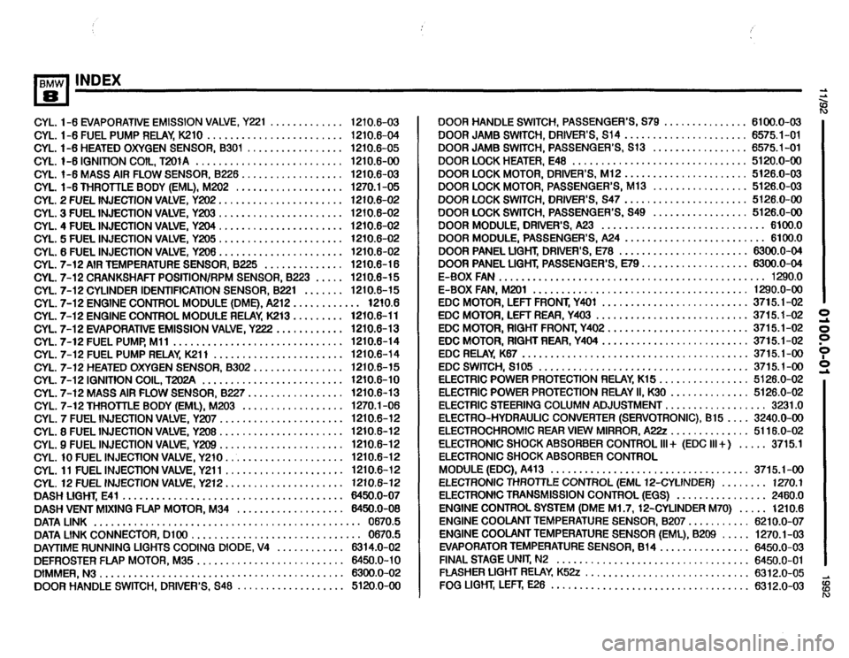 BMW 850i 1992 E31 Electrical Troubleshooting Manual BMW 850i 1992 E31 Electrical Troubleshooting Manual, Page 6