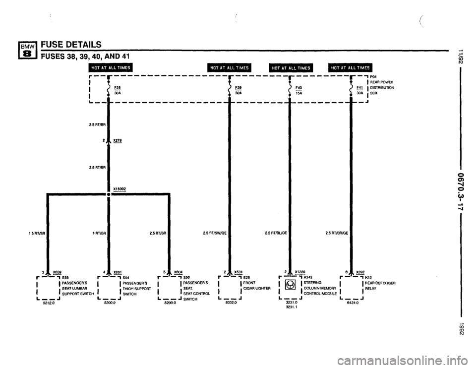 BMW 850i 1992 E31 Electrical Troubleshooting Manual 