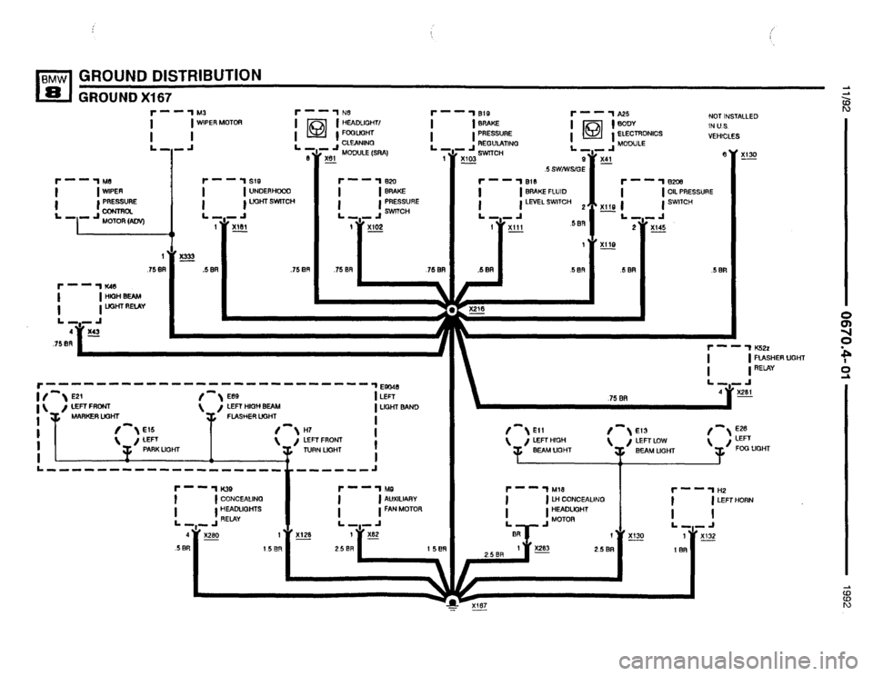 BMW 850i 1992 E31 Electrical Troubleshooting Manual 